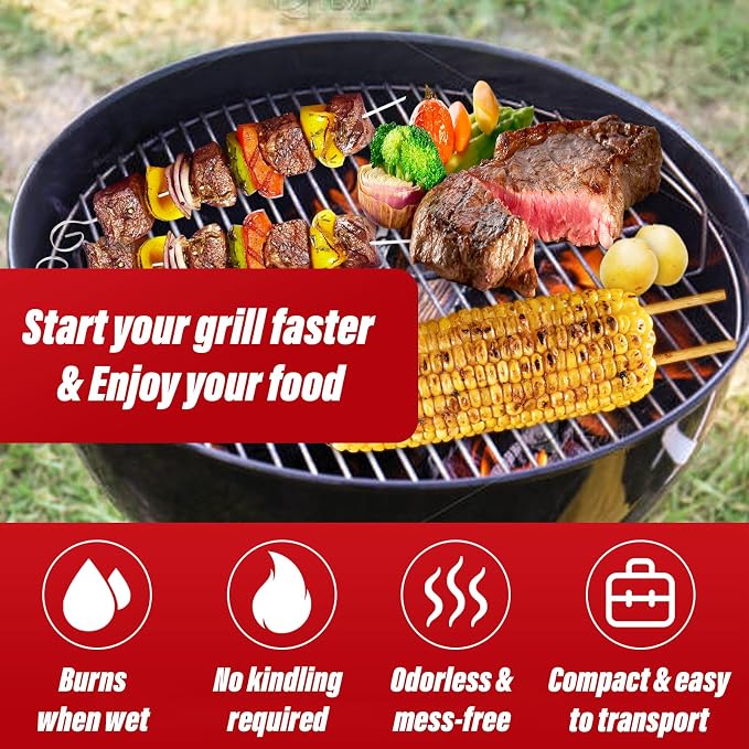 Charcoal Fire Starters for Grill: 150 PCS Premium Natural Tumbleweed Fire - Image 6