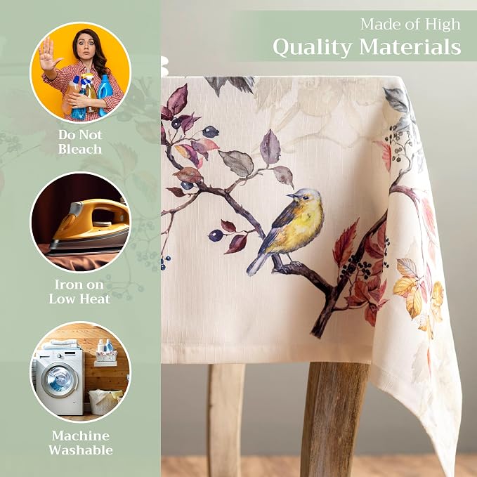 Maison d' Hermine Table Cloth Rectangle Table 100% Cotton 60 x 120 Inches Fall - Image 3