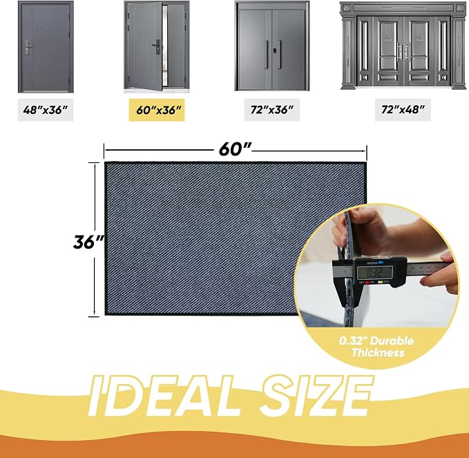 Commercial Grade Entrance Mat 36x60inch Heavy Duty Doormat - Image 3