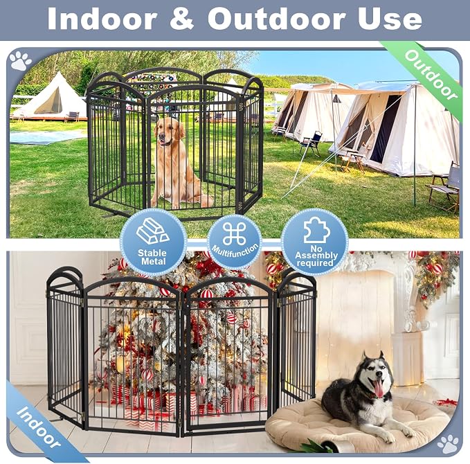 Full Metal Free Standing Dog Gate - Image 4