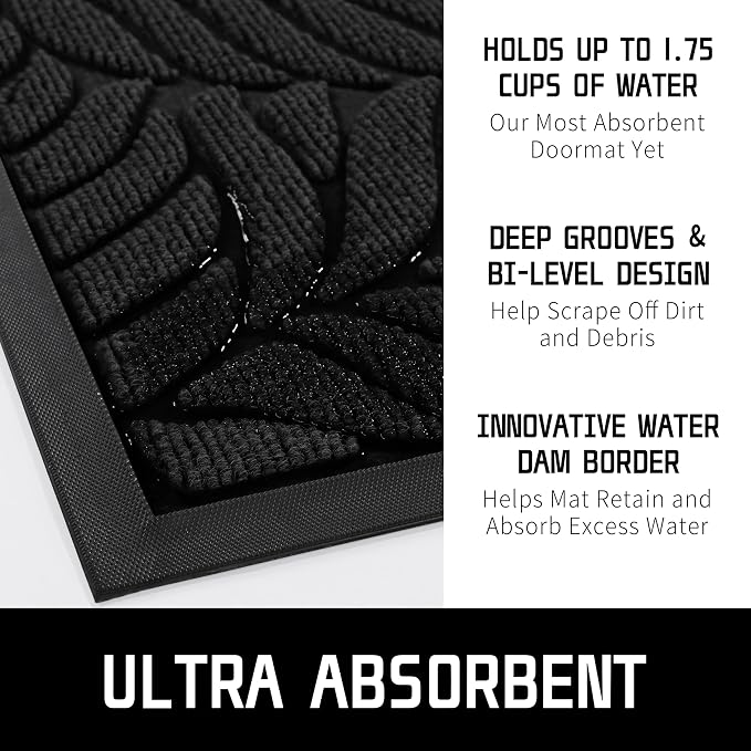 Yimobra 60x36 Large Door Mat Outdoor Indoor, All-Season Waterproof Door Mat - Image 5