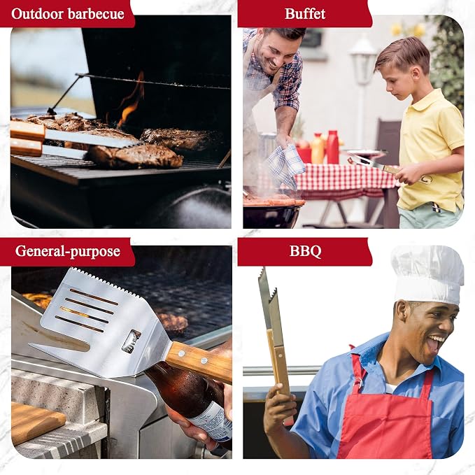 Heavy-Duty Grill Accessories BBQ Tool Sets Multi Functional Spatula - Image 6