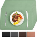Vinyl Placemats Set of 8 Heat Resistant Easy Clean Non-Slip Place Mats by BxzanDya-LifeSmartMaker
