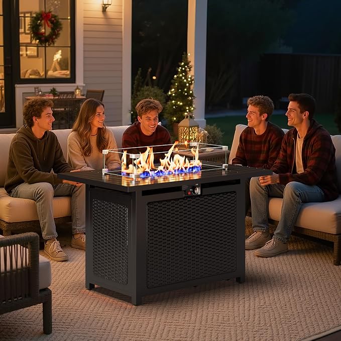 Royalcraft 43” Outdoor Propane Fire Table Set - Image 2