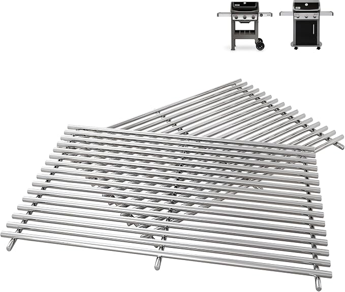 17.5" Grill Grates for Weber Spirit 300, Spirit 700, Genesis by Kateedy
