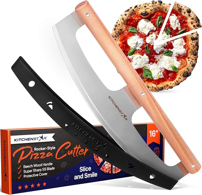 KitchenStar 16-Inch Pizza Cutter Rocker Blade by Kitchenstar