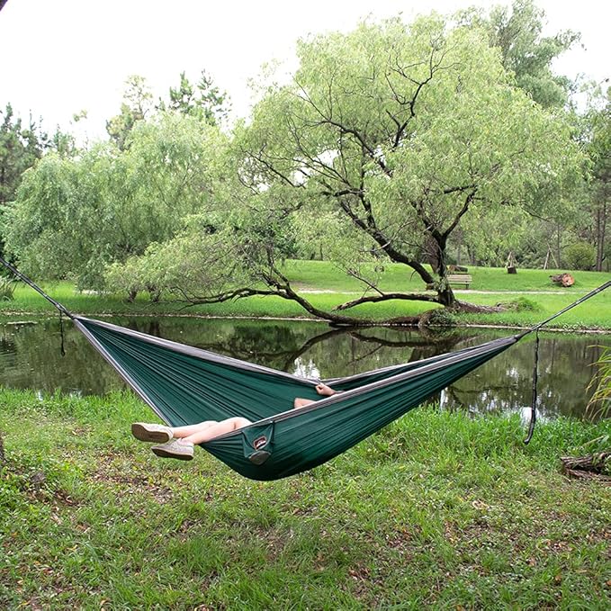Hammock with Tree Straps, 210T Nylon, 500 lb Capacity