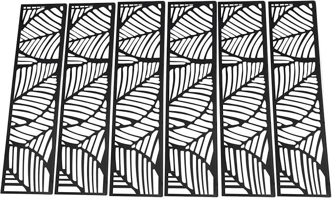 Metal Outdoor Divider 71x40'' Privacy Screens 6 Panels Privacy Fence - Image 4