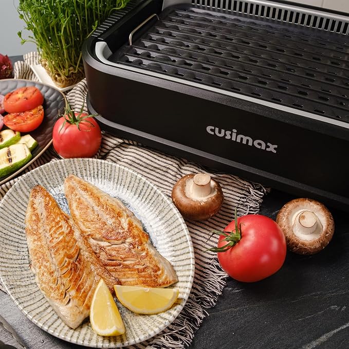 Indoor Grill, CUSIMAX Smokeless Grill Indoor, 1500W Electric Grill Griddle - Image 7