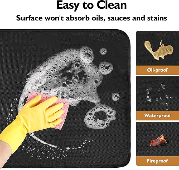 Grill Mats for Outdoor Grill Table Mat, Heat Resistant Mats for Countertop and - Image 4