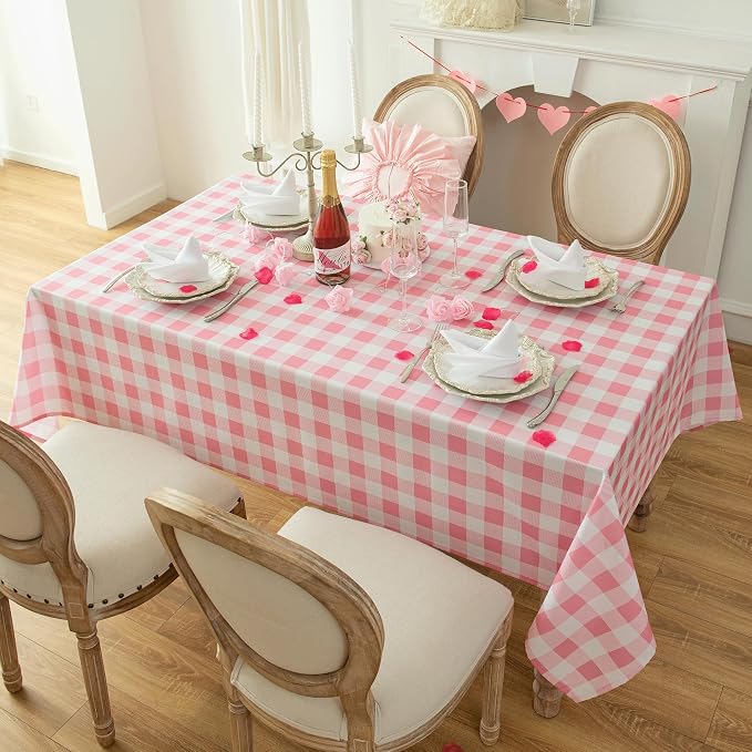 Waterproof Checkered Tablecloth Fabric - Image 8