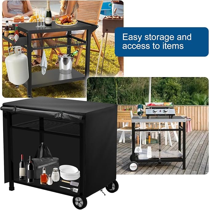 Outdoor Dining Cart Cover, Outdoor Prep Table Cover - Image 3