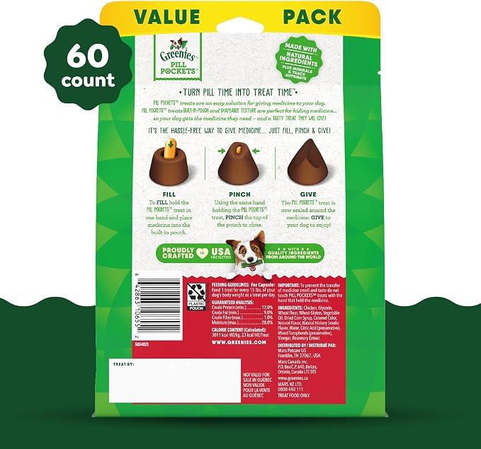 Greenies Pill Pockets for Dogs, Large Size Soft Dog Treats, Hickory Smoke Flavor - Image 2
