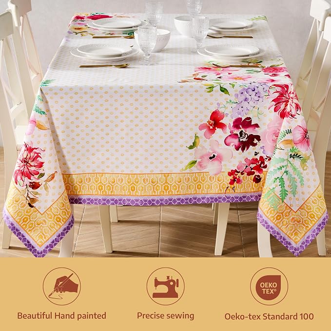 Maison d' Hermine Premium Table Cloth Rectangle Table 100% Combed Cotton 140 x - Image 2