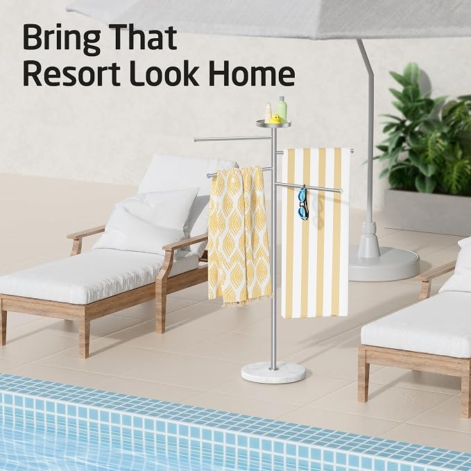 KES Hot Tub Towel Rack Outdoor - Image 8