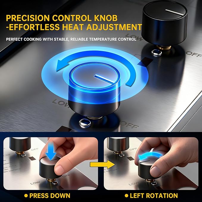 34-Inch Premium Built-In Liquid Propane Griddle - Image 7