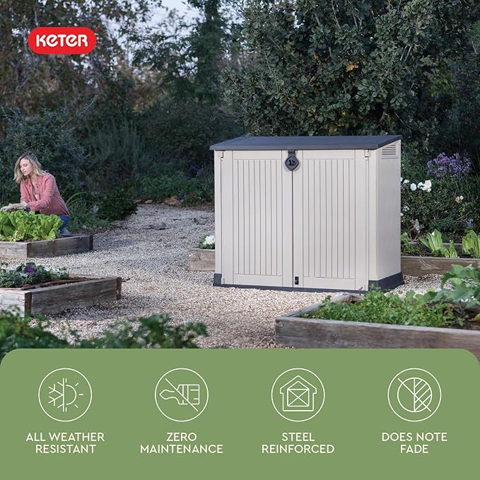 Keter Store-It-Out MIDI Outdoor Resin Horizontal Storage Shed - Image 5