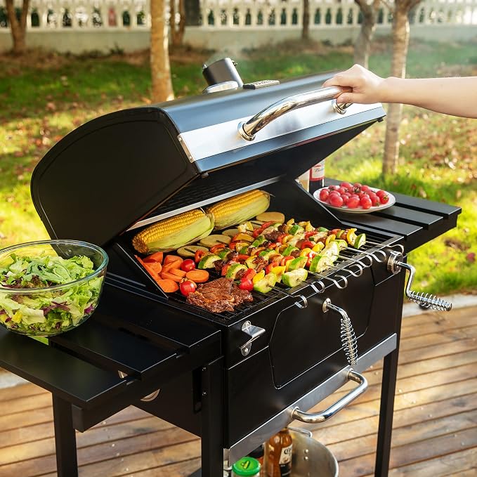 Royal Gourmet CD1824EN 24-Inch Movable Charcoal Grill - Image 3