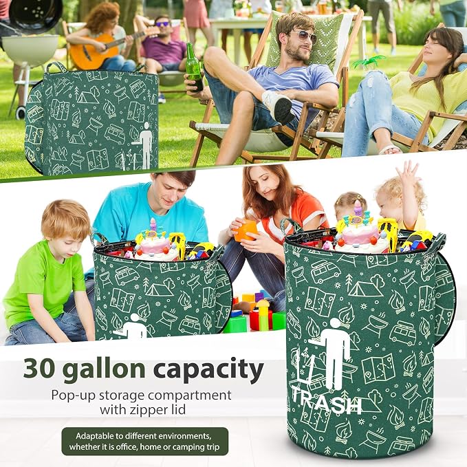 1 Pack Collapsible Trash Can Camping - Image 7