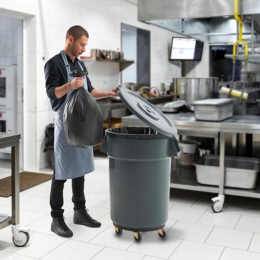 PRO&Family Commercial Round Trash Can - Image 4