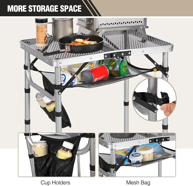 REDCAMP Small Folding Grill Table - Image 5