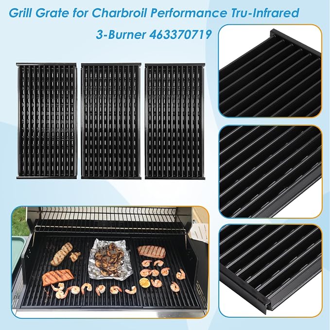 17" Grill Grate for Charbroil Performance TRU-Infrared 450 3-Burner 463370719 - Image 4