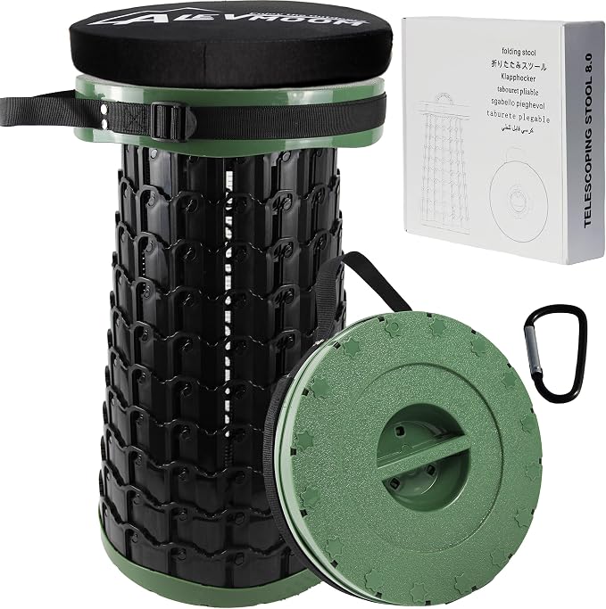 ALEVMOOM Upgraded XXL Collapsilbe Stool by Wemakeitbetter