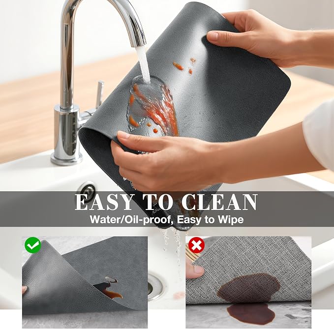 Roxifina Faux Leather Placemats Set of 4 - Image 4