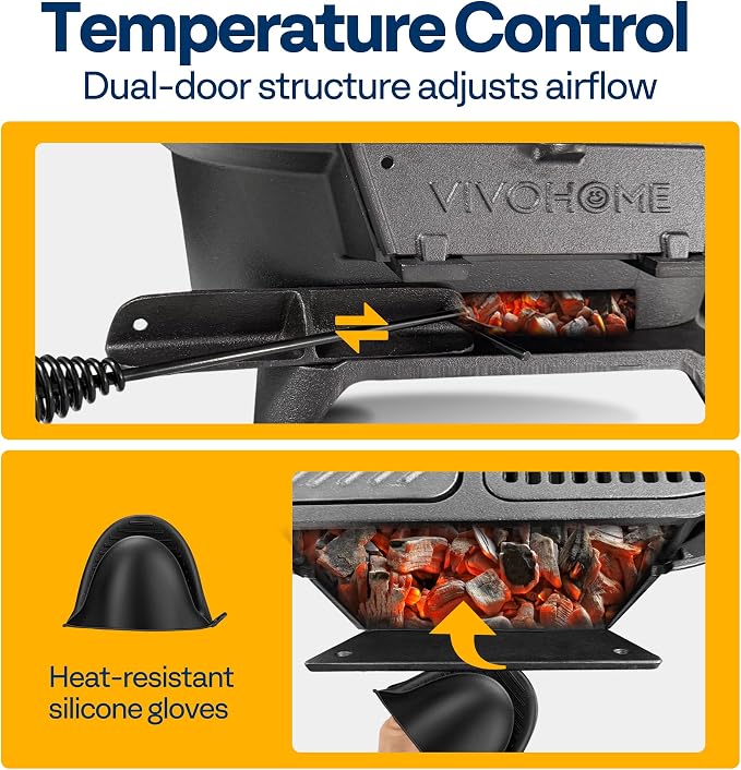 VIVOHOME Oval Cast Iron Grill - Image 5