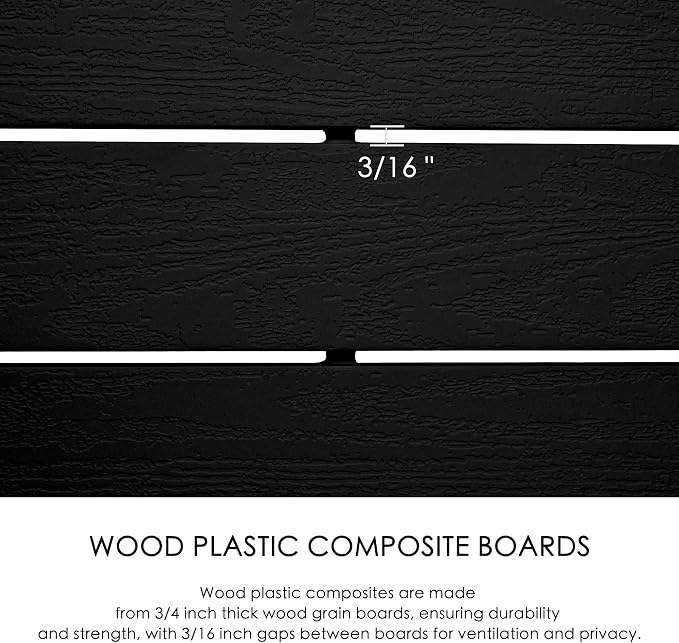 Kozyard 50" W x 48" H Outdoor Privacy Screens Aluminum Post, Air Conditioner - Image 6