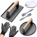 Smash Burger Press Kit 56 Pcs, grill press, 7.9 Inch Cast iron hamburger by Unknown