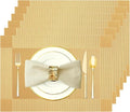 Placemats Set of 6 Washable&Wipeable Place mats by Uolr