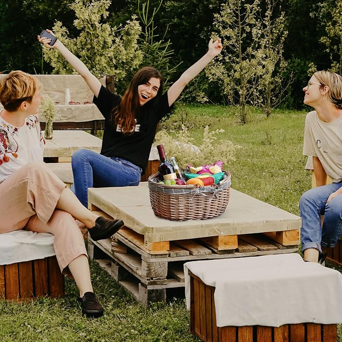 G GOOD GAIN Oval Picnic Basket - Image 4