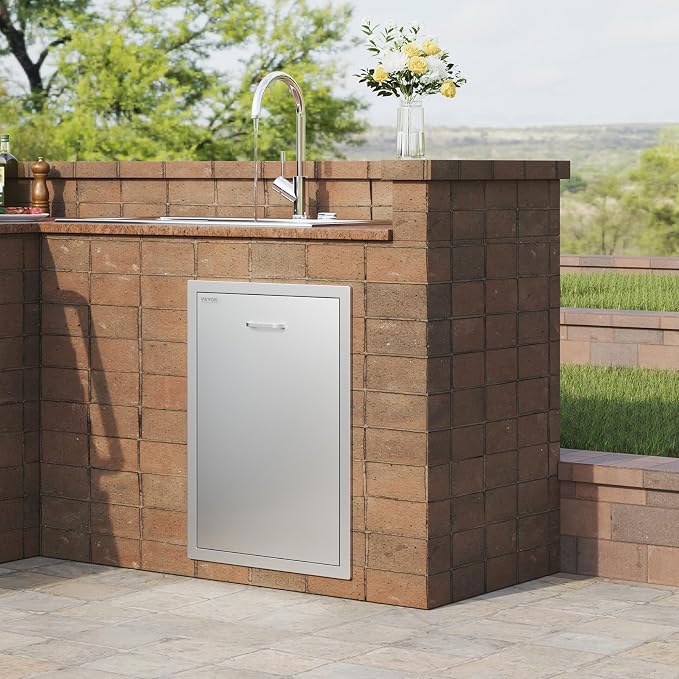 VEVOR Outdoor Kitchen Trash Drawer 19.7"W x 29"H x 15.7"D Inch Outdoor Kitchen - Image 2