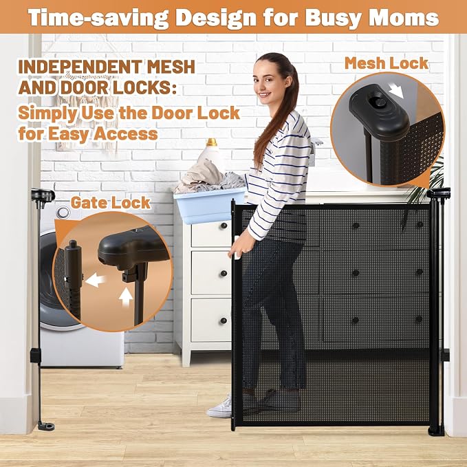 Retractable Baby Gates Dog Gate - Image 3