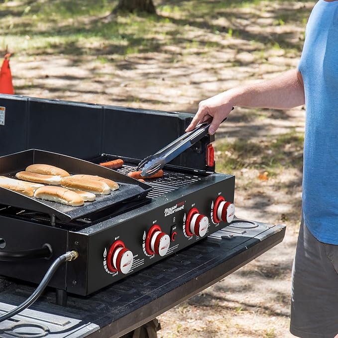 Royal Gourmet GD4002T 4-Burner Tailgater Grill and Griddle Combo, Portable Flat - Image 7