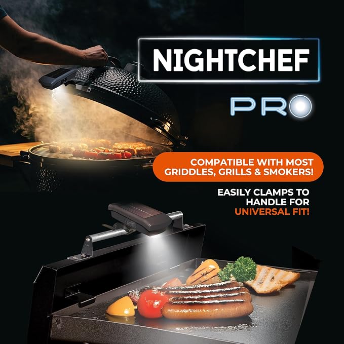 Night Chef Pro Smart Grill Light – Solar & USB Powered, Tilt Sensor, Magnetic - Image 5