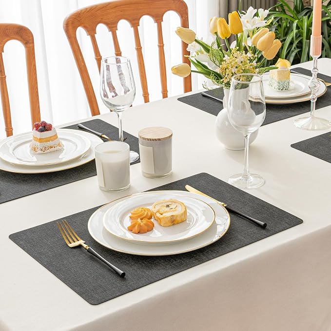 Romanstile Vinyl Placemats Set of 12-12 X 17 Inch - Image 2