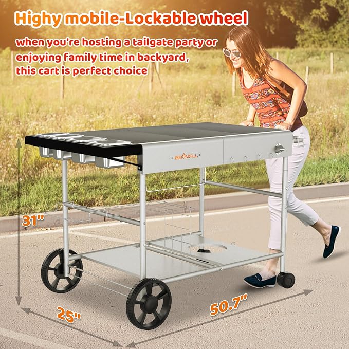 Pizza Oven Table Grill Cart - Image 3
