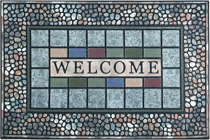 CHICHIC Rectangle Entrance Door Mat Large 18 x 30 Inch Entry Way High Traffic by CHICHIC