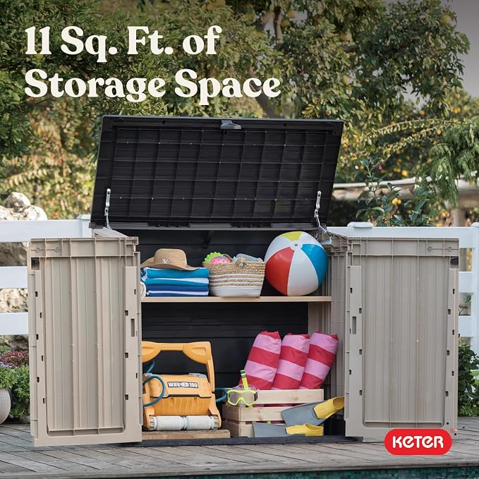 Keter Store-It-Out MIDI Outdoor Resin Horizontal Storage Shed - Image 15