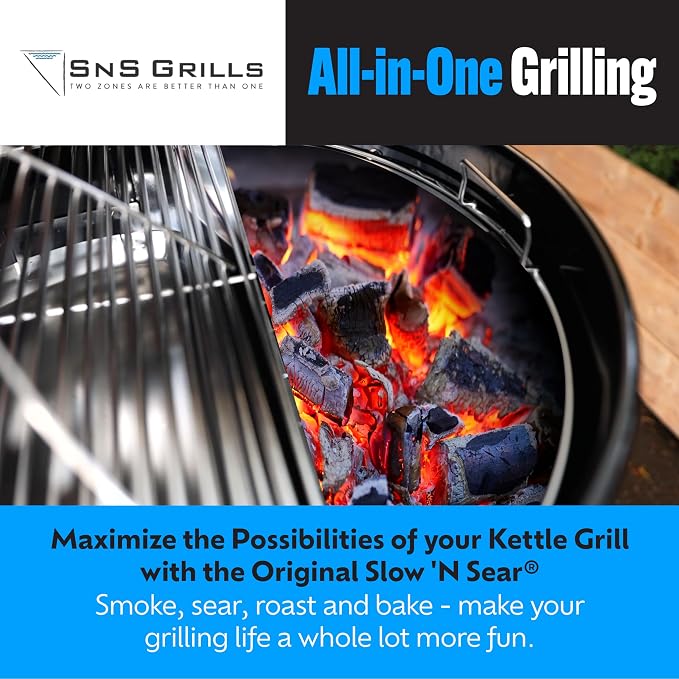 SnS Grills Patented Slow ‘N Sear Original Insert - Image 3