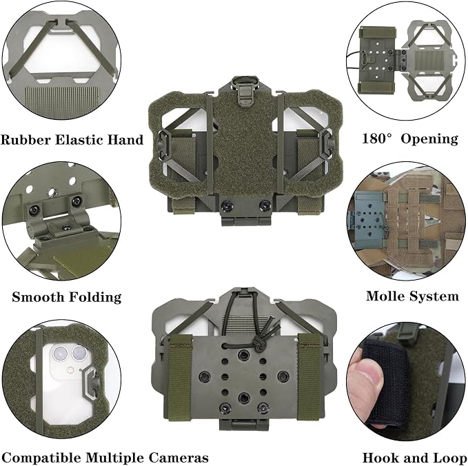 Tactical Phone Holder Available in Full Size Plate Carrier Phone Mount Adjust - Image 4