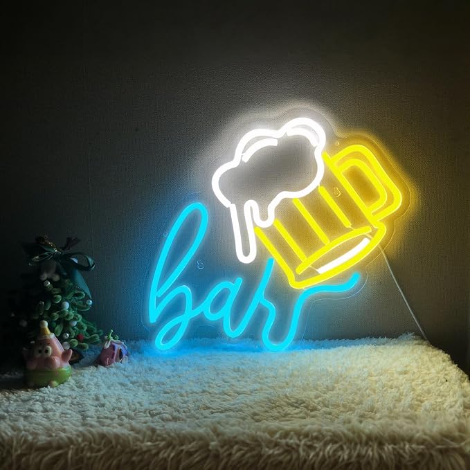 Beer Bar Neon Sign, LED beer Light Up Bar Sign - Image 2