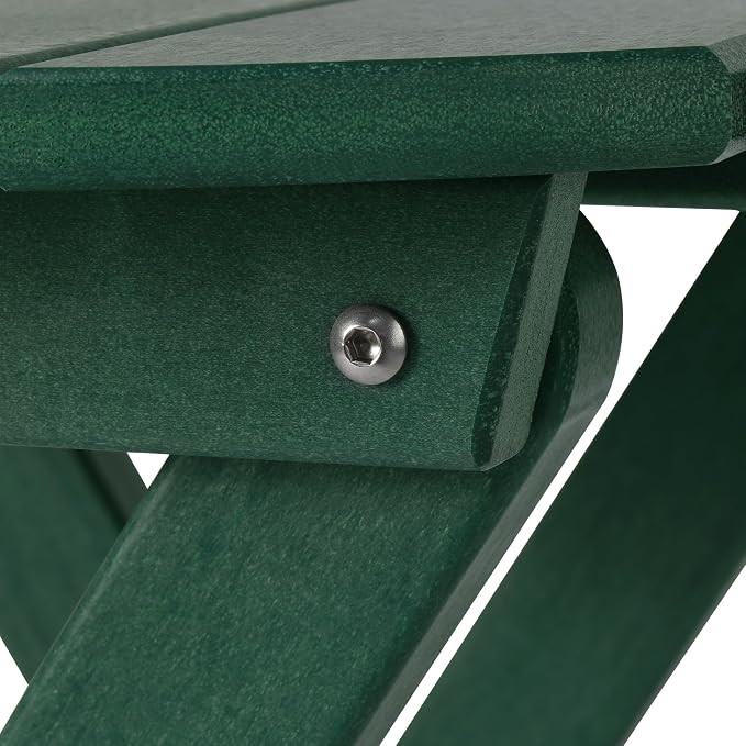 Costaelm Paradise HDPE Outdoor 24.5 Inch Round Portable Folding Patio Dining - Image 9