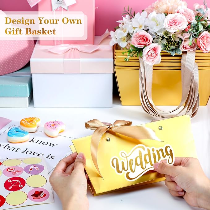 Glenmal 72 Pcs Baskets for Gifts Waterproof Empty Kraft Basket Bulk - Image 7