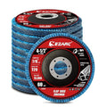 EZARC Flap Disc 4 1/2 Inch for Anger Grinder, Type 29 Abrasive Grinding Wheel by EZARCTools