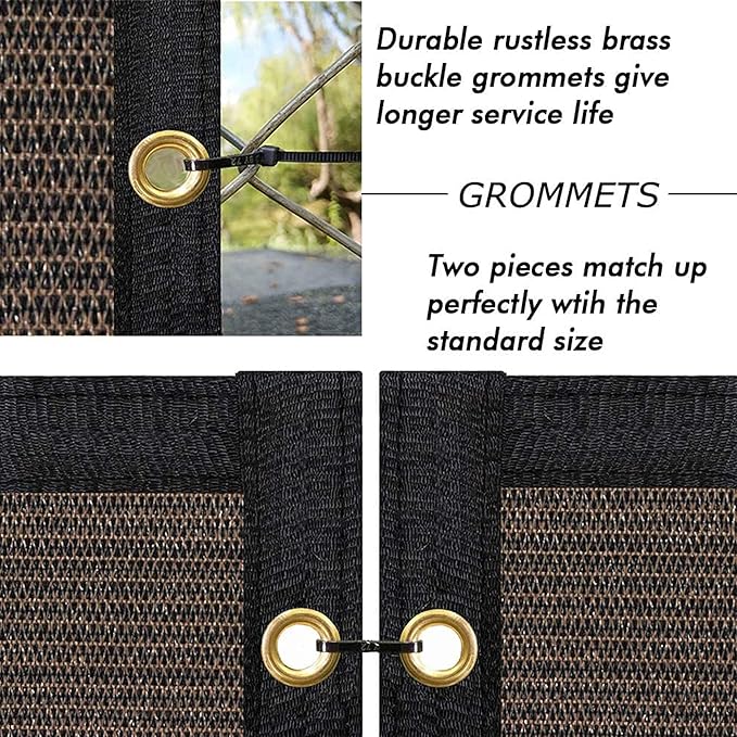 UPGRADE Privacy Fence Screen 3'x80' Brown Outdoor 90% Visibility Blockage 170 - Image 4