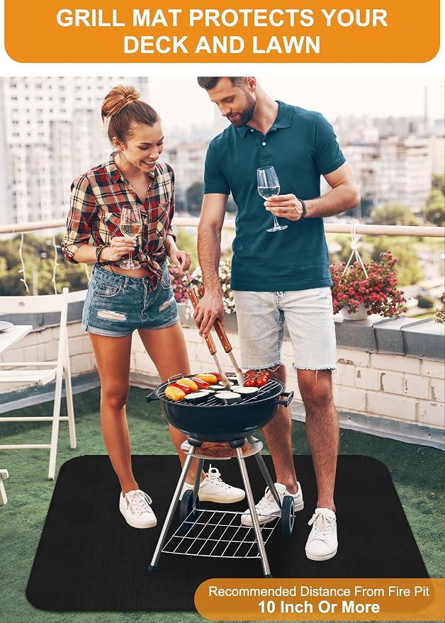 Large 48 x 36 inches Under Grill Mat - Image 4