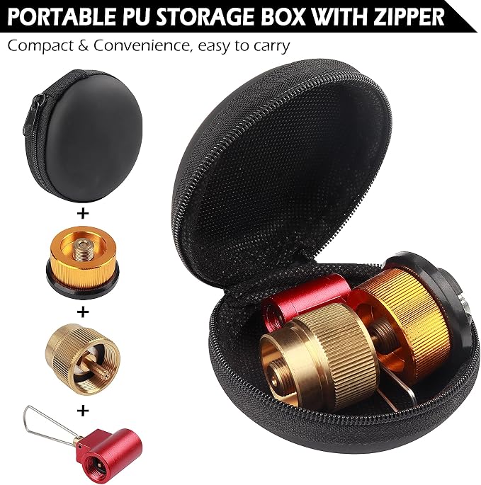 Camping Stove Burners Gas Refill Adapters EN417 Lindal Valve Canister Shifter - Image 6